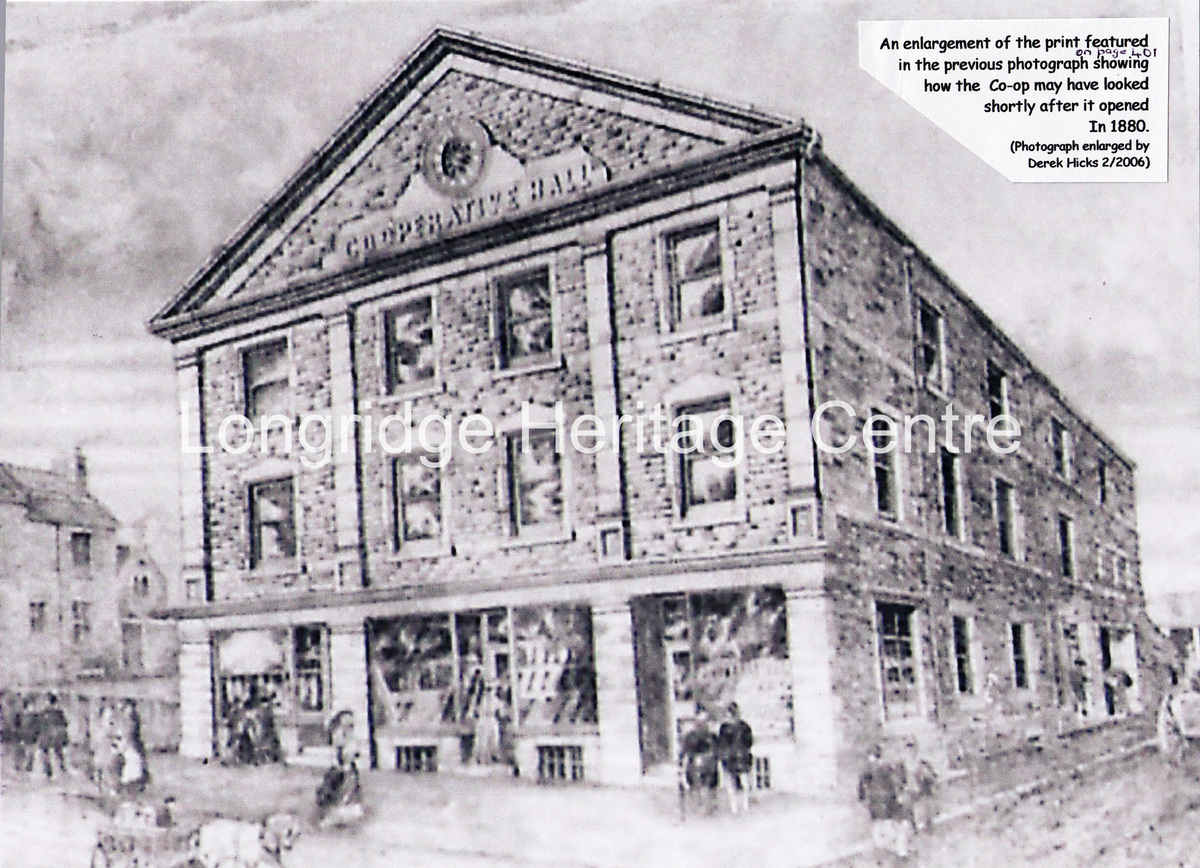 403 - Co-op Central Building  - Enlargement of sketch of the original building  - 1880